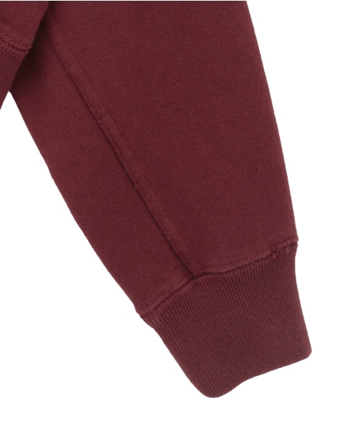 【CURRENTAGE/カレンテージ】Harf zip sweatshirt 詳細画像 ボルドー 5