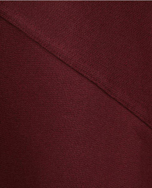 【CURRENTAGE/カレンテージ】Harf zip sweatshirt 詳細画像 ボルドー 7