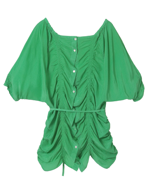 Piece Dyeing Cupra Blouse 詳細画像 グリーン 5