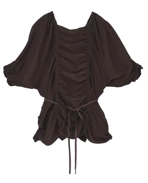 Piece Dyeing Cupra Blouse 詳細画像 ブラウン 1