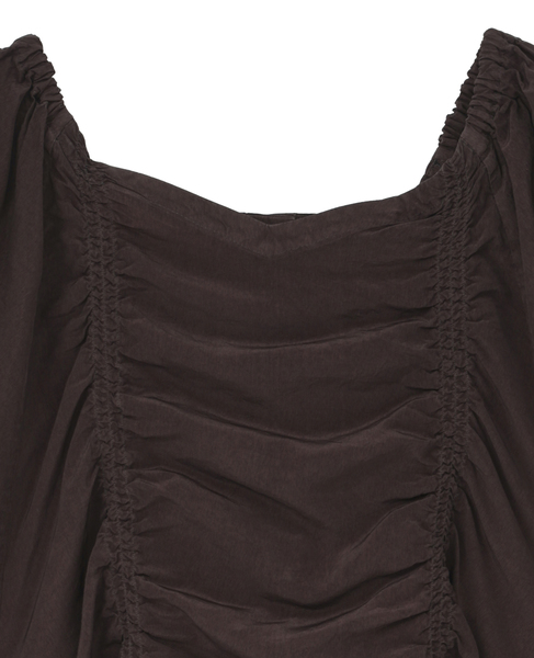 Piece Dyeing Cupra Blouse 詳細画像 ブラウン 3