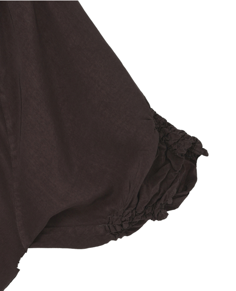 Piece Dyeing Cupra Blouse 詳細画像 ブラウン 4