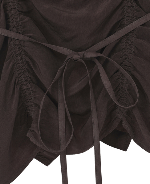 Piece Dyeing Cupra Blouse 詳細画像 ブラウン 7