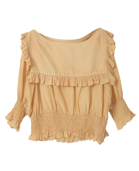 Piece Dyeing Cupra Blouse 詳細画像 ベージュ 1