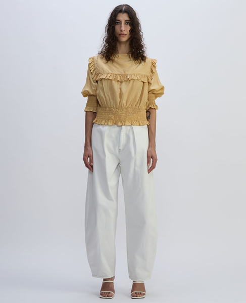 Piece Dyeing Cupra Blouse 詳細画像 ベージュ 7