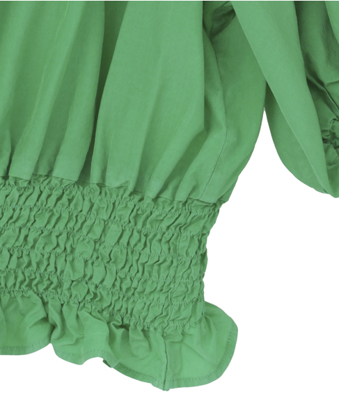 Piece Dyeing Cupra Blouse 詳細画像 グリーン 5