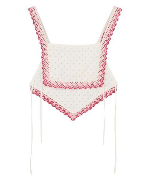 Embroidery Layared Blouse 詳細画像 ホワイト 2