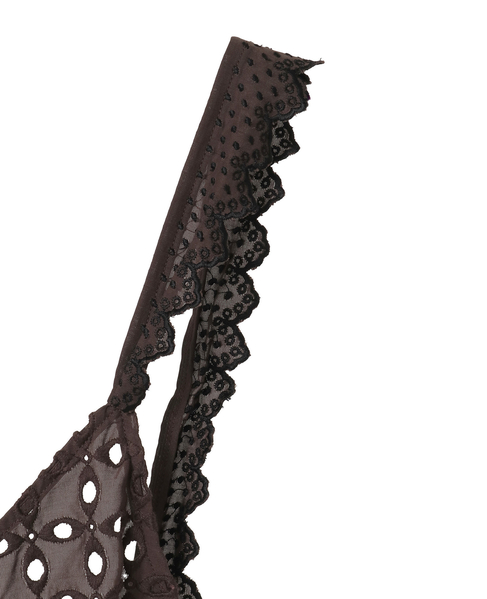 Embroidery Layared Blouse 詳細画像 ブラウン 4