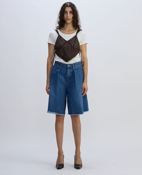 Embroidery Layared Blouse 詳細画像 ブラウン 7