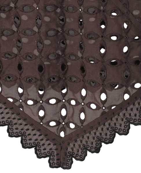 Embroidery Layared Blouse 詳細画像 ブラウン 8