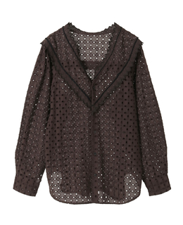 【CURRENTAGE/カレンテージ】Vintage Lace Blouse
