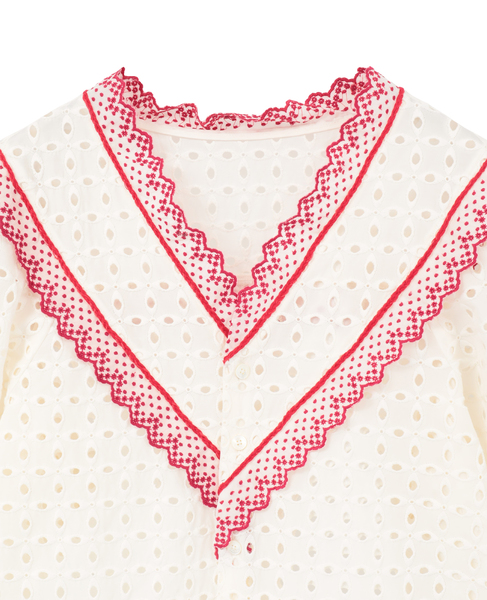 【CURRENTAGE/カレンテージ】Vintage Lace Blouse 詳細画像 ホワイト 3