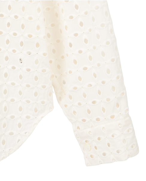 【CURRENTAGE/カレンテージ】Vintage Lace Blouse 詳細画像 ホワイト 4