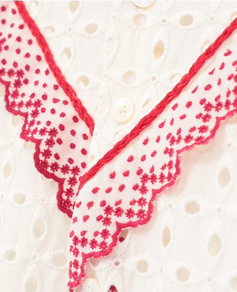 【CURRENTAGE/カレンテージ】Vintage Lace Blouse 詳細画像 ホワイト 5