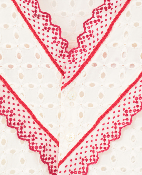 【CURRENTAGE/カレンテージ】Vintage Lace Blouse 詳細画像 ホワイト 6