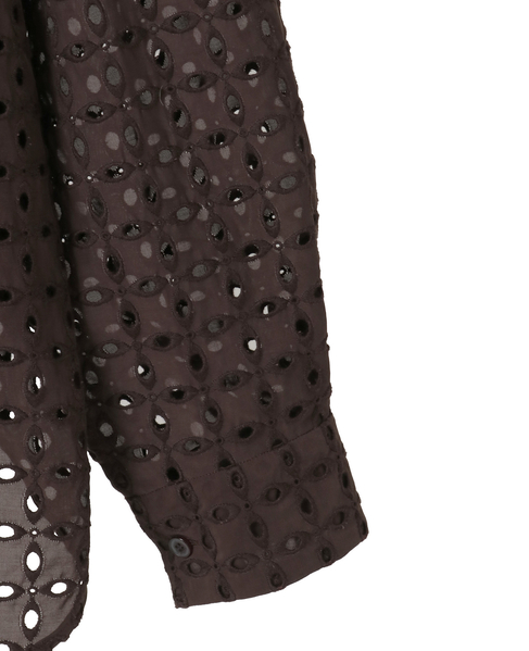 【CURRENTAGE/カレンテージ】Vintage Lace Blouse 詳細画像 ブラウン 4