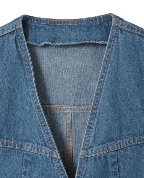 Denim Jilet 詳細画像 インディゴブルー 3