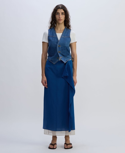 Denim Jilet 詳細画像 インディゴブルー 7