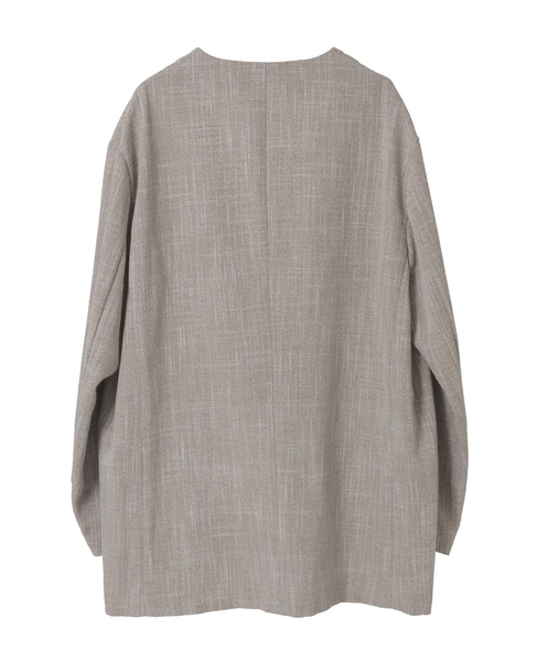 No Collar Jacket 詳細画像 ベージュ 2