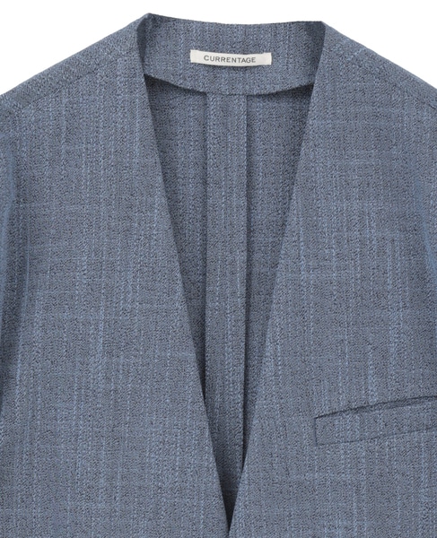 No Collar Jacket 詳細画像 ブルー 3