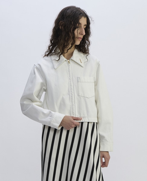 【CURRENTAGE/カレンテージ】Denim Jacket 詳細画像 ホワイト 1