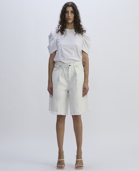 Denim Short Pants 詳細画像 ホワイト 14