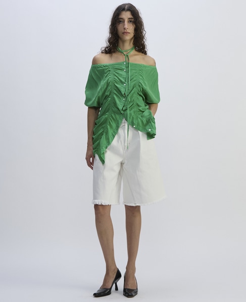 Denim Short Pants 詳細画像 ホワイト 7