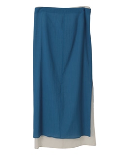 【CURRENTAGE/カレンテージ】Bicolor I-line Skirt