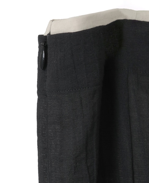 Bicolor I Line Skirt 詳細画像 ブラック 5