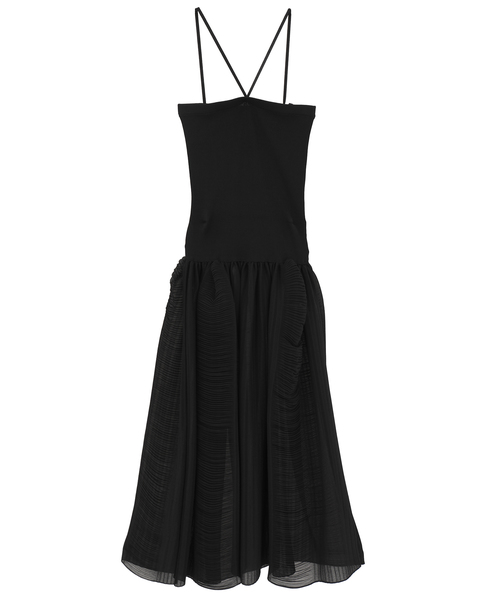 Tube Top Pleats Dress 詳細画像 ブラック 1