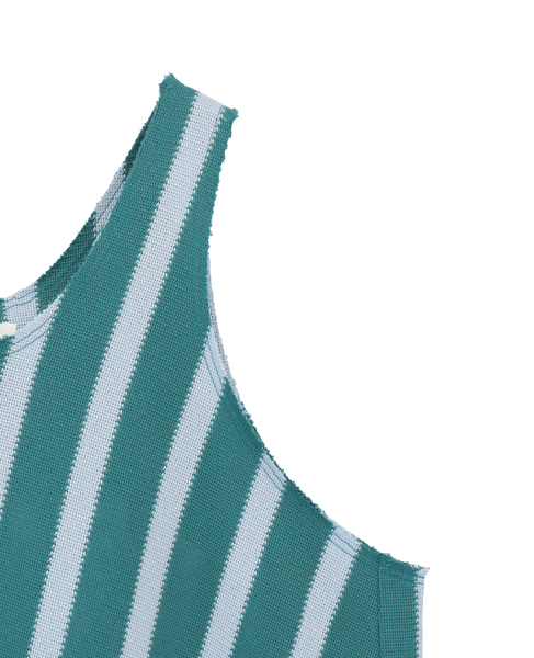 RusselStripeTankDress 詳細画像 グリーン 4