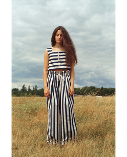 Russell Stripe  Jersey Top