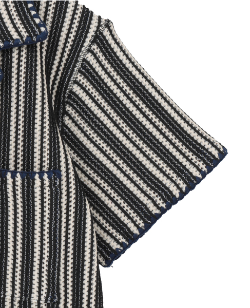 Knitting Russell Jersey Stripe Blouse 詳細画像 ブルー 4