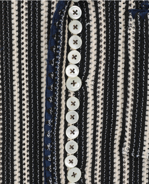 Knitting Russell Jersey Stripe Blouse 詳細画像 ブルー 7