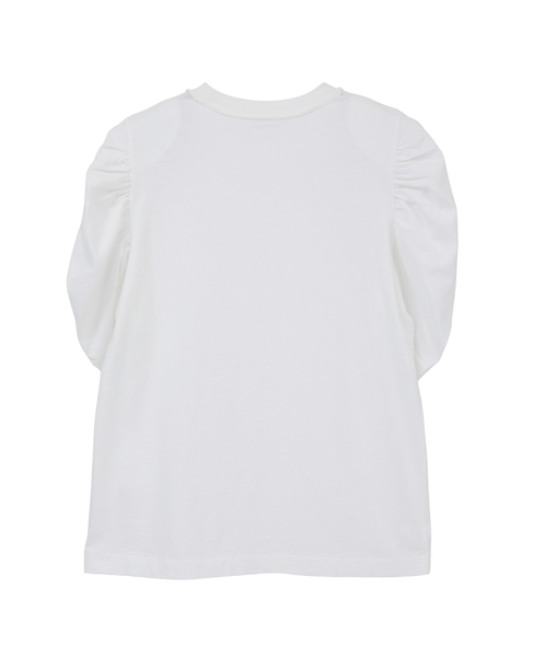 Organic Cotton Jersey Gather Cut And Sew 詳細画像 ホワイト 2