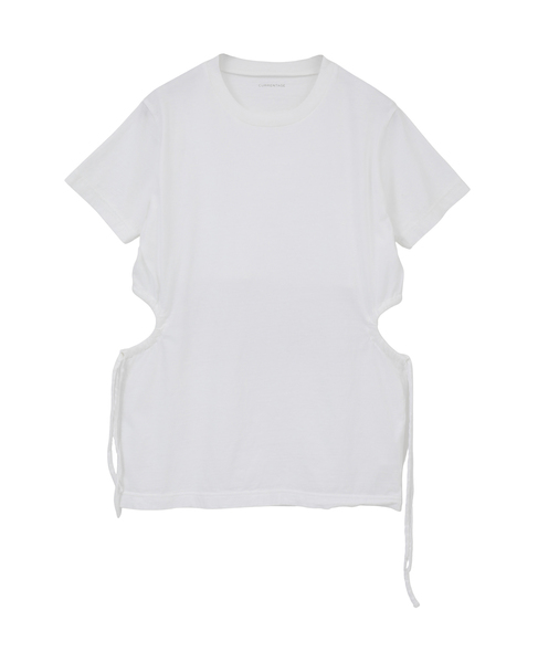Organic Cotton Jersey Drawstring Cut And Sew 詳細画像 ホワイト 1