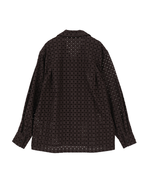 Lace Shirt 詳細画像 ブラウン 2