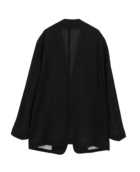 No collar Jacket 詳細画像 ブラック 2