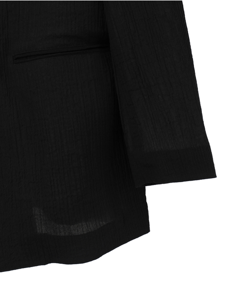 No collar Jacket 詳細画像 ブラック 4