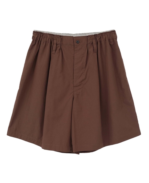 【CURRENTAGE/カレンテージ】Typewriter Short Pants 詳細画像 ブラウン 2