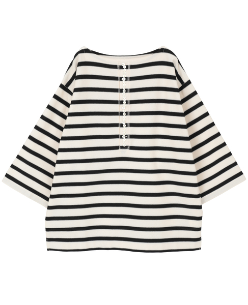 Russel Stripe T shirt 詳細画像 ブラック 1