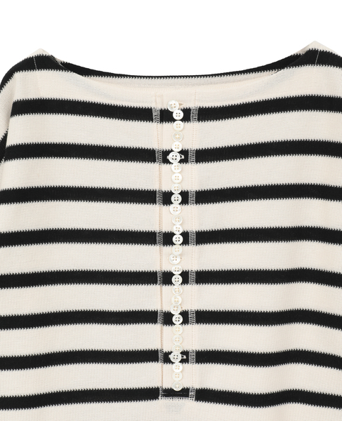Russel Stripe T shirt 詳細画像 ブラック 3