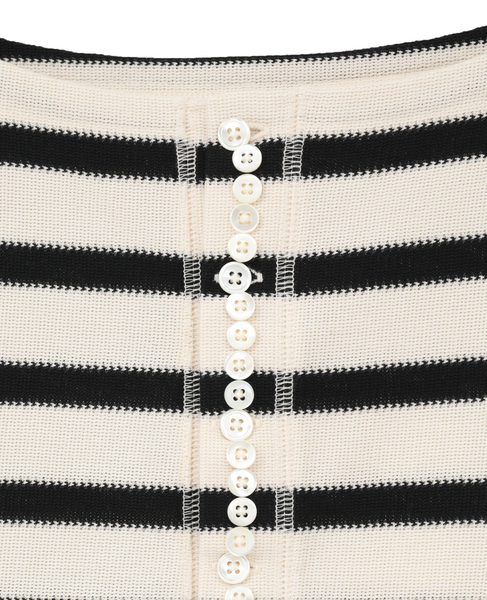 Russel Stripe T shirt 詳細画像 ブラック 6