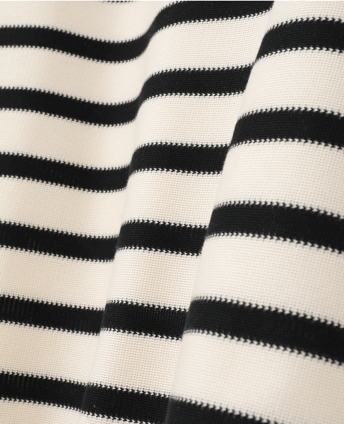 Russel Stripe T shirt 詳細画像 ブラック 8