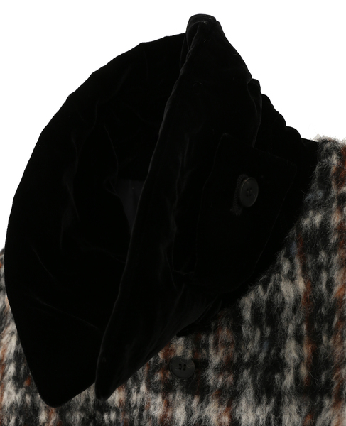 SHAGGY TWEED CHECK SHORT COAT 詳細画像 チェック 12