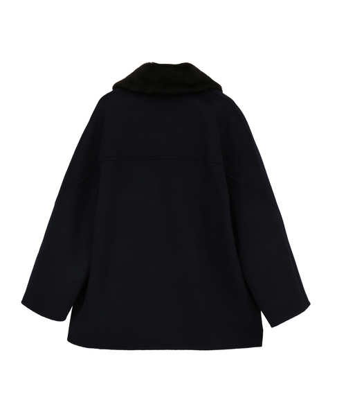 WOOL DOUBLE FACE SHORT CORT 詳細画像 ネイビー 2