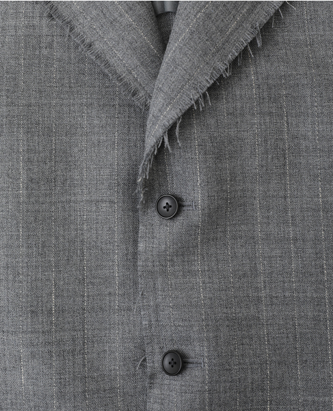 WOOL/LINEN STRIPE BOXY JACKET 詳細画像 ライトグレー 6