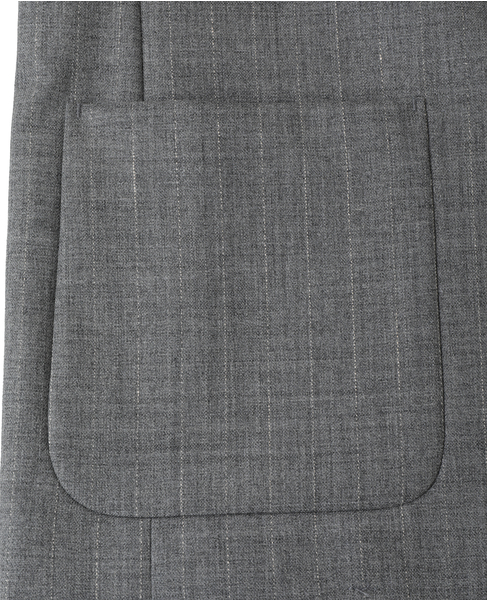 WOOL/LINEN STRIPE BOXY JACKET 詳細画像 ライトグレー 7