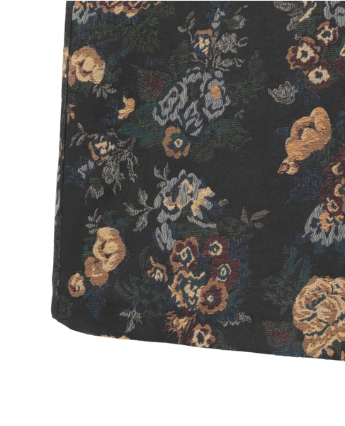 FLOWER JAQUARD WRAP SKIRT 詳細画像 ブラック 4