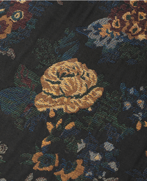 FLOWER JAQUARD WRAP SKIRT 詳細画像 ブラック 9